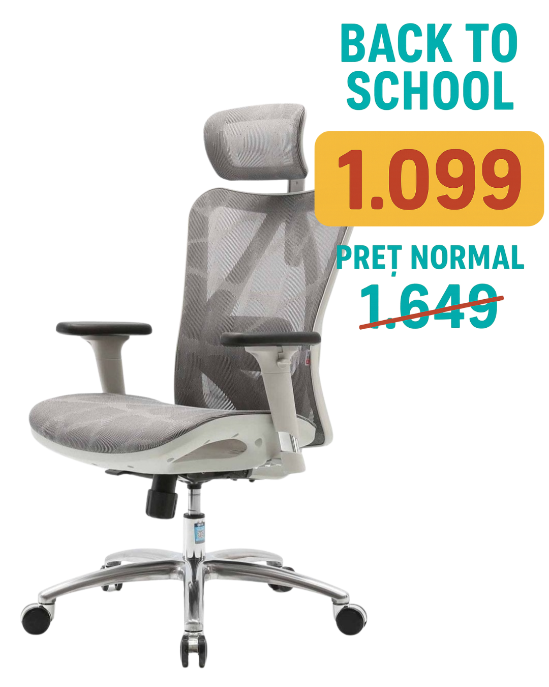 Scaun de birou ergonomic full mesh M57
