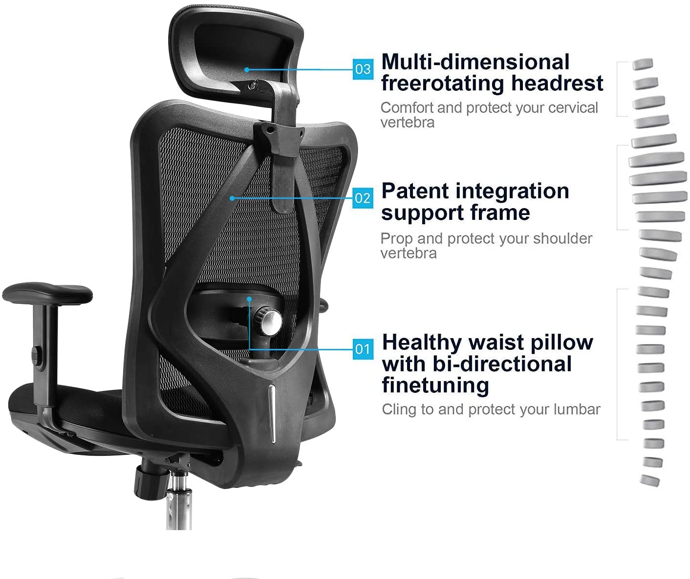 Scaun ergonomic de birou M18