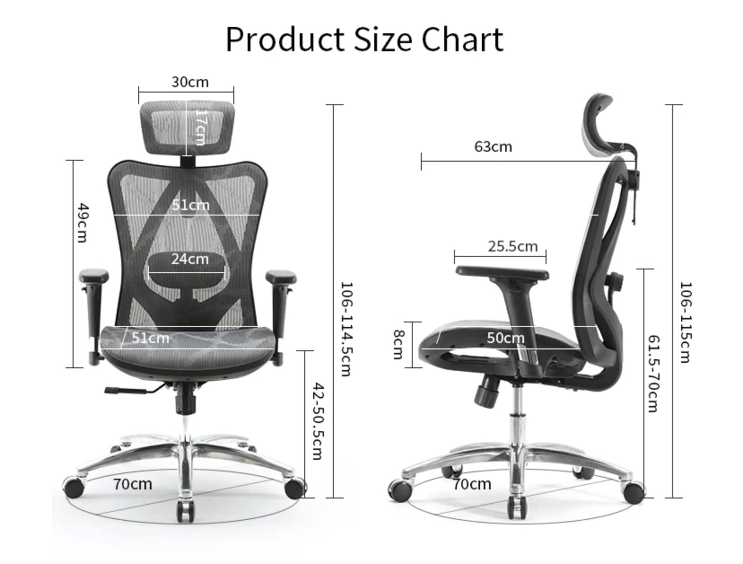 Scaun de birou ergonomic full mesh M57