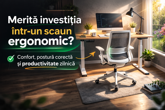 Merită investiția într-un scaun ergonomic? Beneficii reale pentru spate și productivitate
