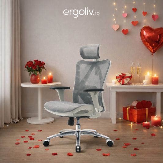 Idei de cadouri pentru februarie: oferă grijă și confort cu scaunul ergonomic M57