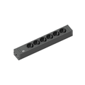 Bachmann Connect Line extension cord, 6 x Schuko, cord 2 m, black · ergoliv