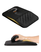 Mousepad ergonomic ProtoArc MP50 cu suport de încheietură, negru · ergoliv