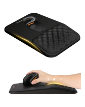 Mousepad ergonomic ProtoArc MP50 cu suport de încheietură, negru · ergoliv
